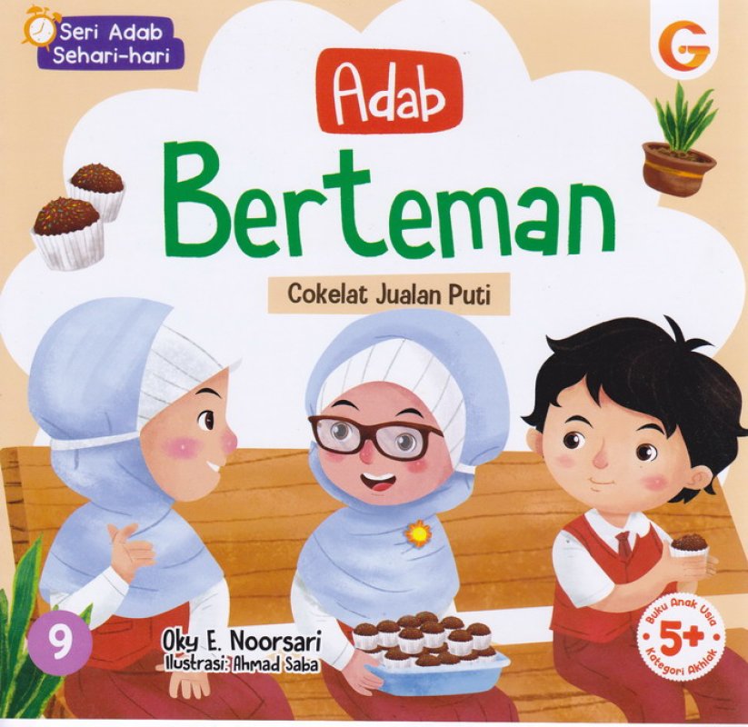 Cover Buku Adab Berteman Cokelat Jualan Putri#9