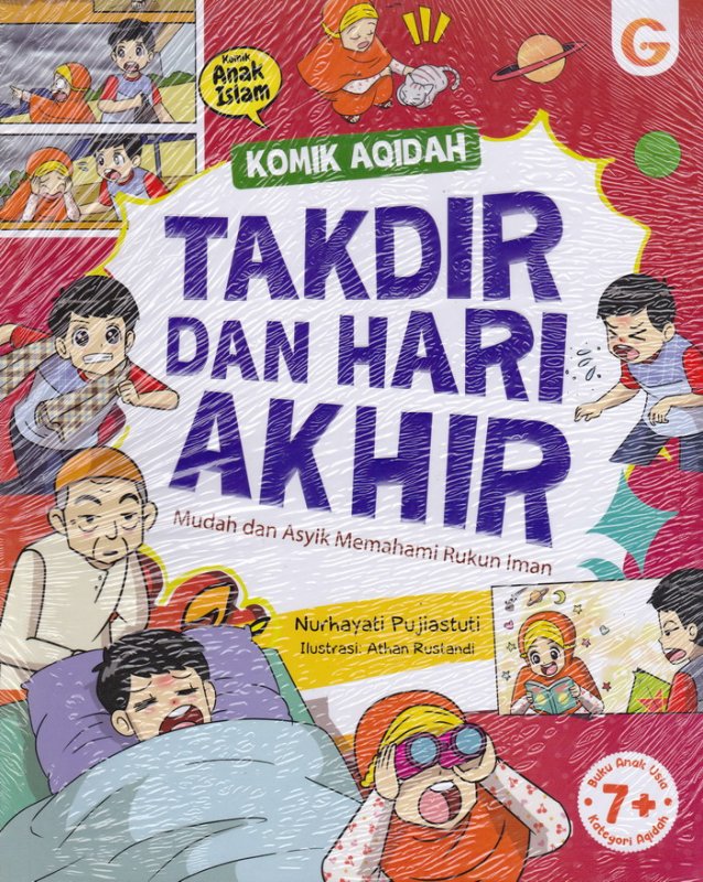 Cover Buku komik aqidah takdir dan hari akhir