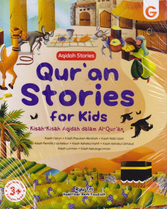 Cover Depan Buku Aqidah Stories Qur'an Stories for kids