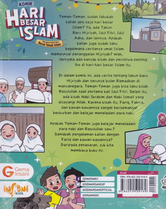 Cover Belakang Buku Komik Hari Besar Islam