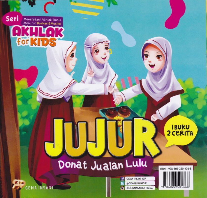 Cover Belakang Buku Seri Akhlak for kids Menjaga Kehormatan Diri