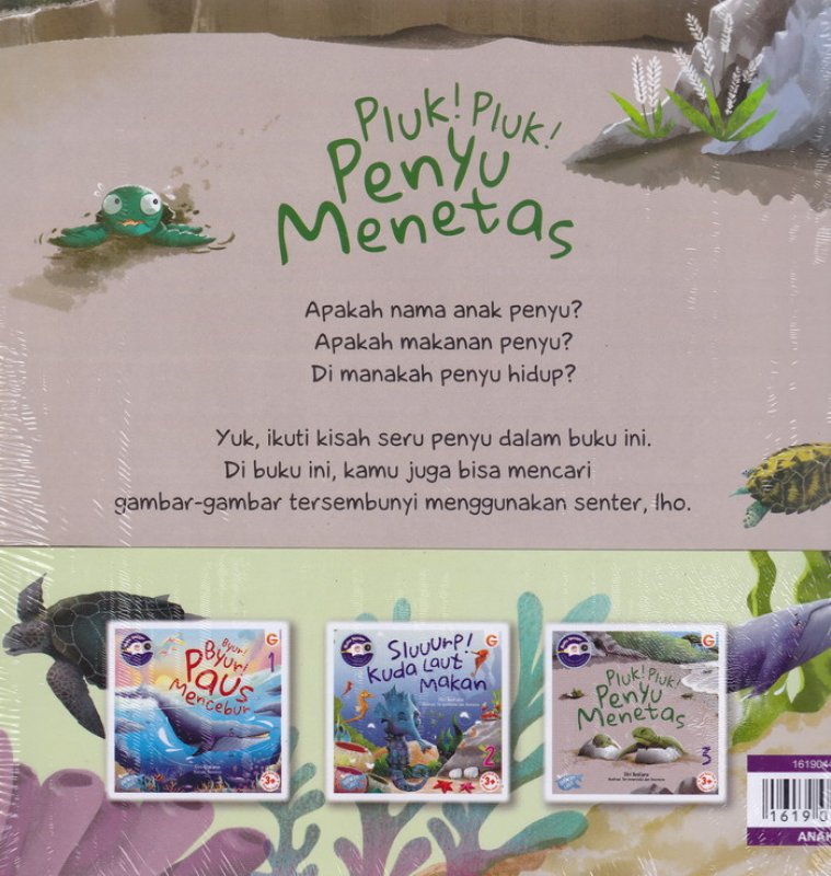 Cover Belakang Buku 1 Set Seri Hewan Laut