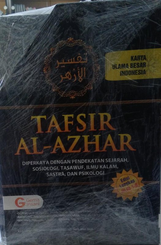 Cover Belakang Buku 1 Set Tafsir al- Azhar