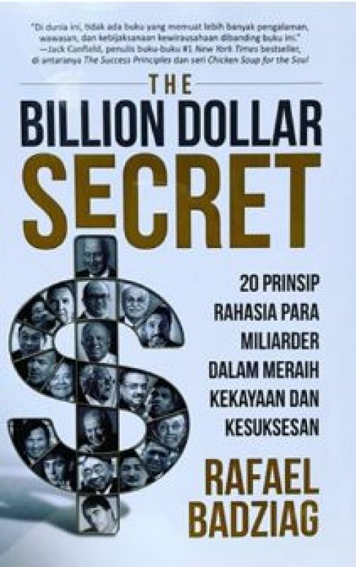 Cover Belakang Buku Billion Dollar Secret: 20 Prinsip Rahasia Para Miliarder