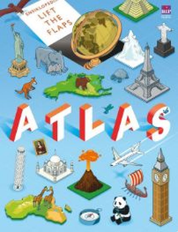 Cover Belakang Buku Buku Seri Ensiklopedia Lift The Flap: Atlas