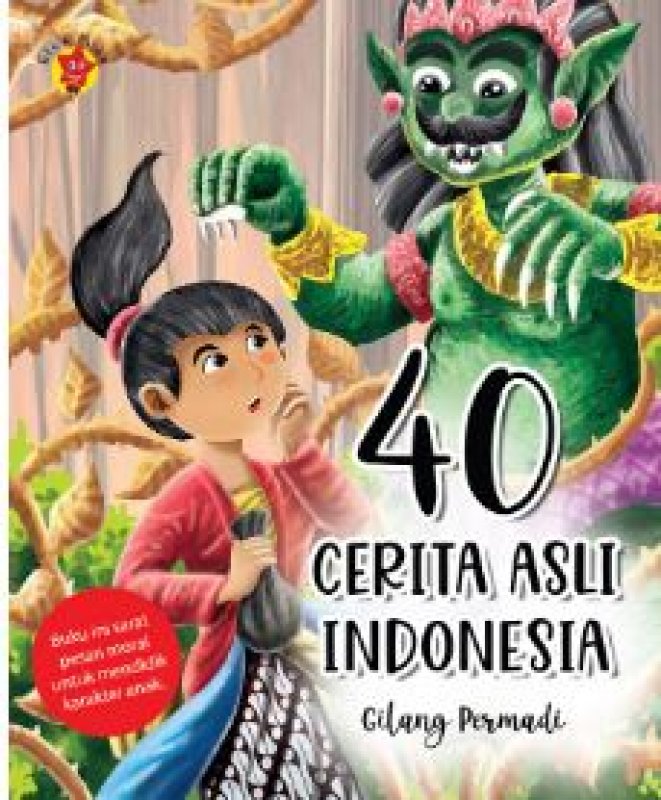 Cover Belakang Buku 40 Cerita Asli Indonesia