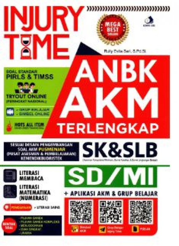Cover Belakang Buku Injury Time Anbk Akm Sd/Mi Terlengkap