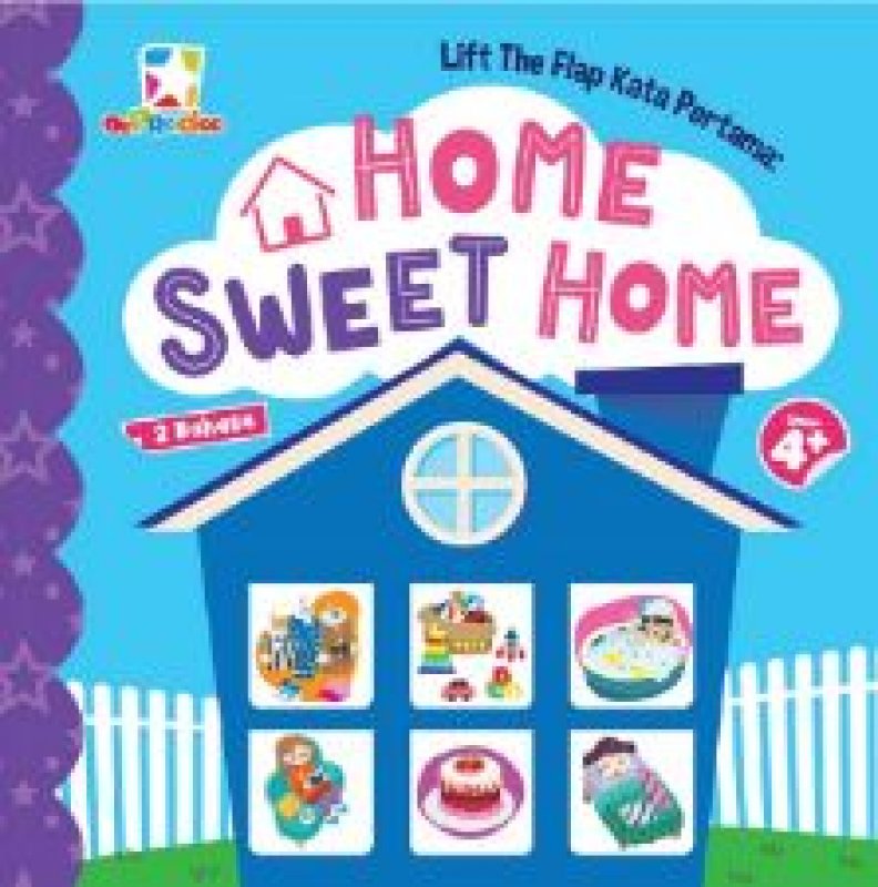 Cover Belakang Buku Opredo Lift The Flap Kata Pertama: Home Sweet Home