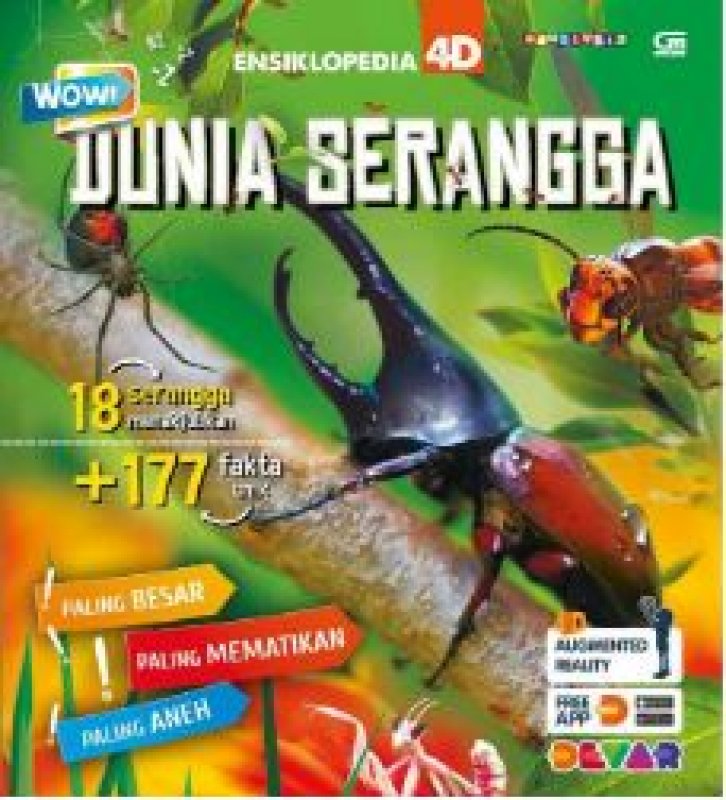 Cover Buku Ensiklopedia 4D : Wow! Dunia Serangga