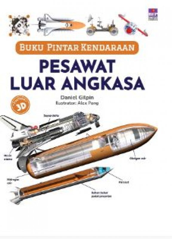 Cover Buku Buku Pintar Kendaraan: Pesawat Luar Angkasa