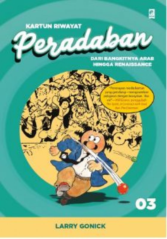 Cover Belakang Buku Kartun Riwayat Peradaban Jilid III ( Cover Bru )