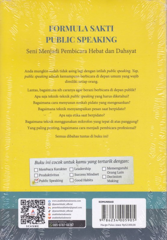 Cover FORMULA SAKTI PUBLIC SPEAKING ( Anak Hebat ) 