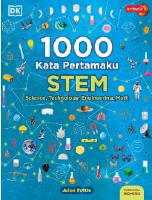 Cover Belakang Buku 1000 Kata Pertamaku - Stem : Science, Technology, Engineering, Math