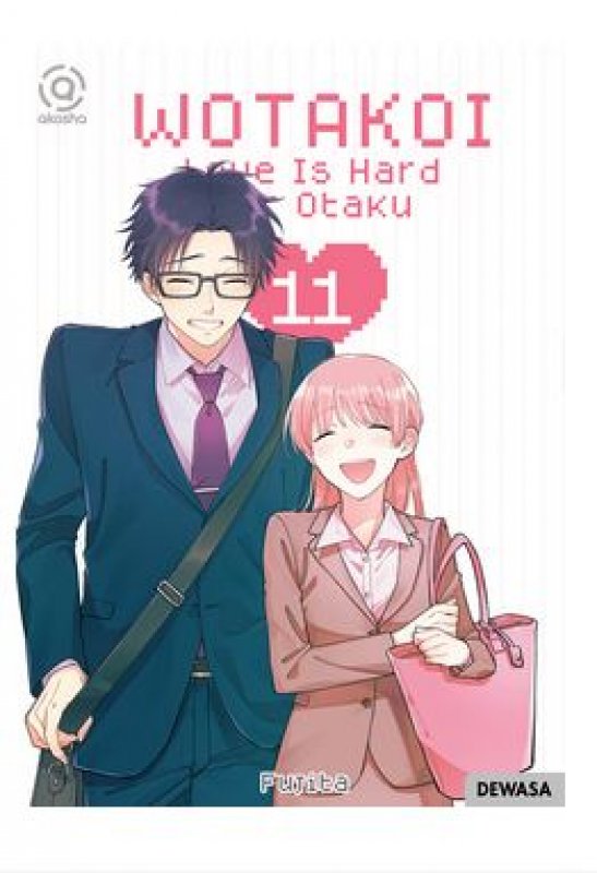 Cover Belakang Buku AKASHA : Wotakoi : Love is Hard for Otaku 11