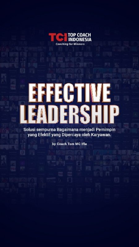 Cover Belakang Buku Effective Leadership