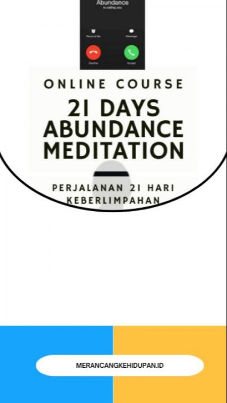 Cover Belakang Buku 21 Days Abundance Meditation