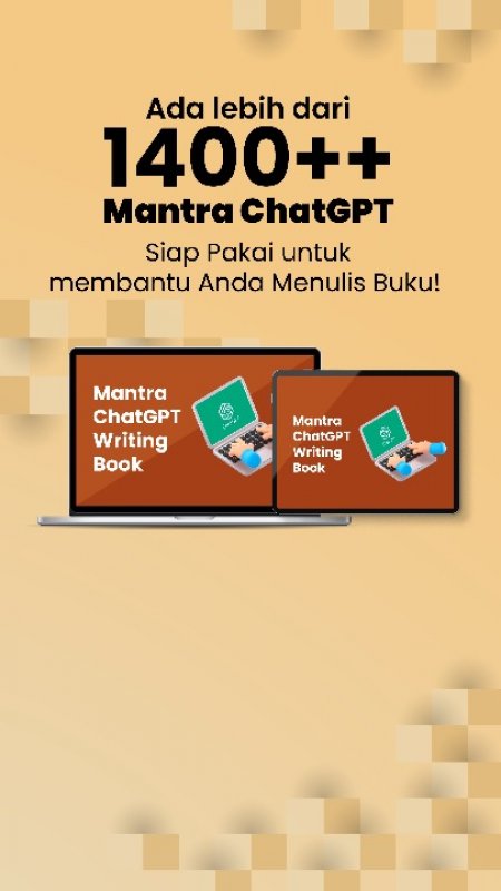 Cover Buku Mantra ChatGPT untuk Penulisan Buku