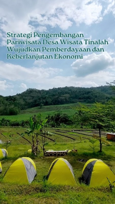 Cover Buku Strategi Pengembangan Desa Wisata Tinalah Wujudkan Pemberdayaan & Keberlanjutan Ekonomi