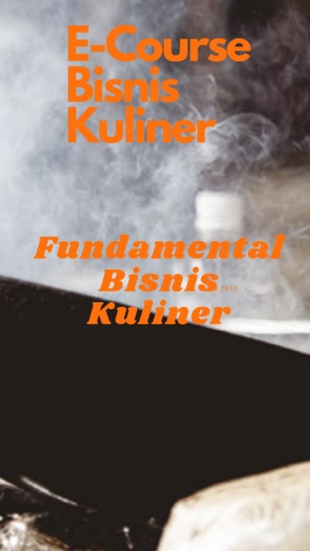 Cover Buku E course Bisnis Kuliner
