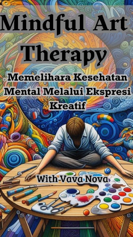 Cover Buku Mindful Art Therapy,Memelihara Kesehatan Mental Melalui Ekspresi Kreatif