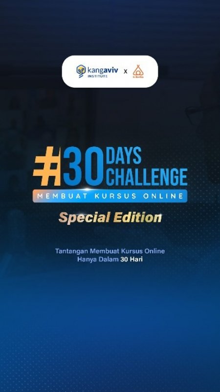 Cover Buku 30 Days Challenge: Membuat Kursus Online