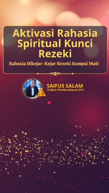 Cover Buku Aktivasi Rahasia Spiritual Kunci Rezeki