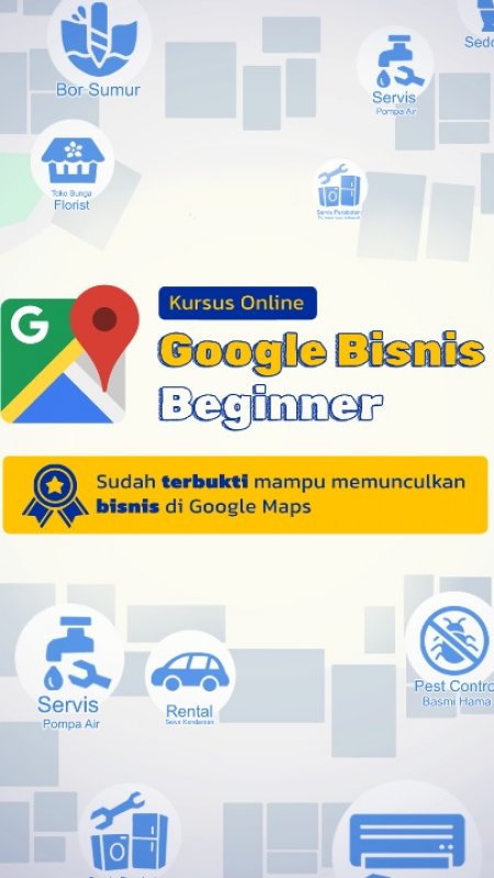Cover Buku Memunculkan Bisnis di Google Maps untuk Usaha Jasa & non-Jasa (Google Bisnis)