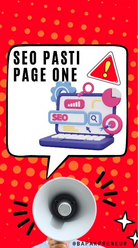 Cover Buku SEO Pasti Page One - Mudahkan Calon Customer Menemukan Produk/Jasa Anda di Google
