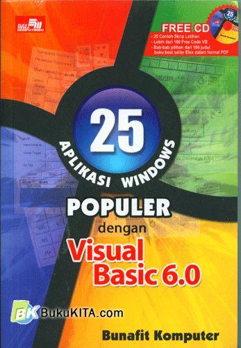 Cover Buku 25 Aplikasi Windows Populer dengan Visual Basic 6.0