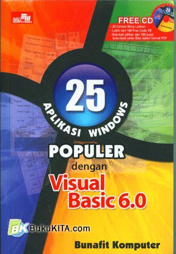 Cover Buku 25 Aplikasi Windows Populer dengan Visual Basic 6.0