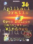 Cover Buku 36 Aplikasi Gratisan & Open Source Dahsyat Untuk Windows