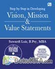 Cover Buku Step by Step in Developing Vision, Mission and Value Statements