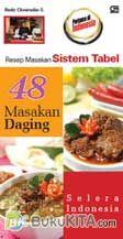 Cover Buku Resep Masakan Sistem Tabel : 48 Masakan Daging Selera Indonesia