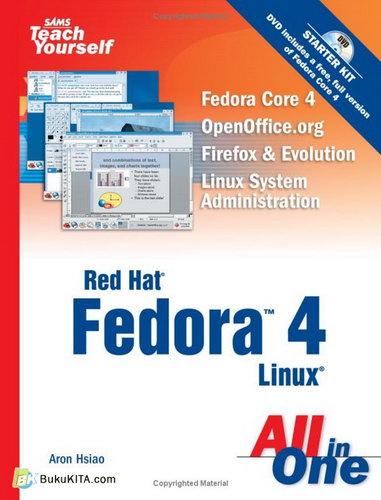 Cover Buku Red Hat Fedora 4 Linux