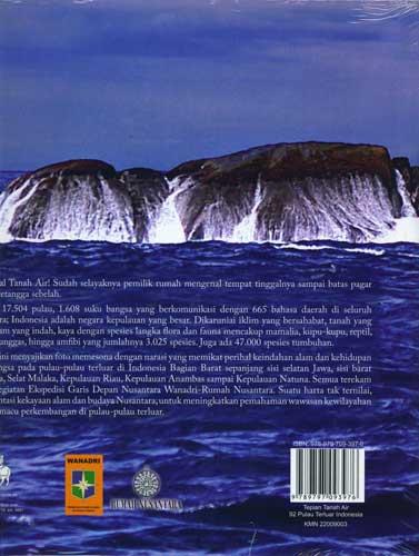 Cover Belakang Buku Tepian Tanah Air : 92 Pulau Terluar Indonesia (Indonesia Bagian Barat) FULL COLOR