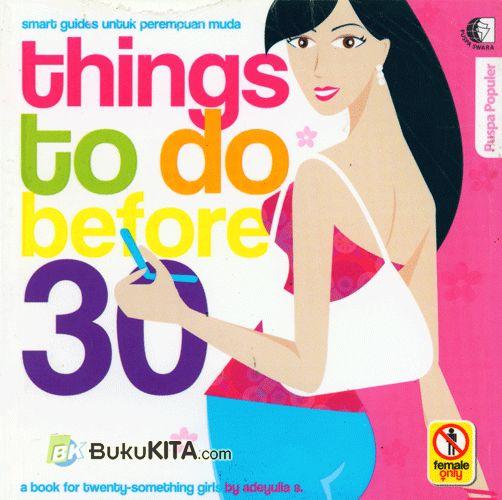 Cover Buku Things To Do Before 30
