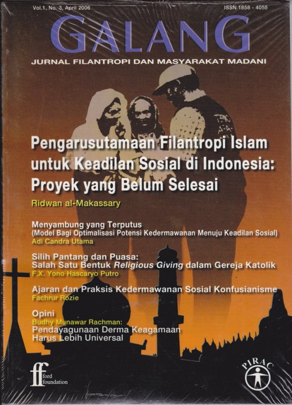 Cover Buku Jurnal GALANG Vol.1 No. 3 - April 2006