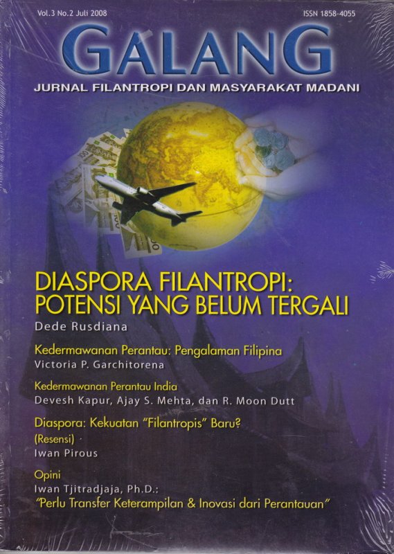 Cover Jurnal GALANG Vol.3 No. 2 - Juli 2008
