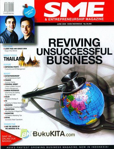 Cover Buku SME & Entrepreneurship Magazine - Juni 2009