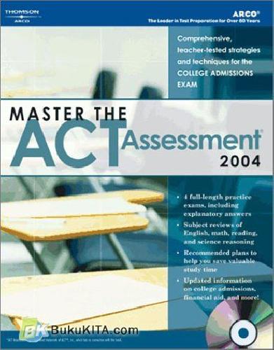 Cover Buku Master The ACT Assessment 2004 + CD - Special Offer
