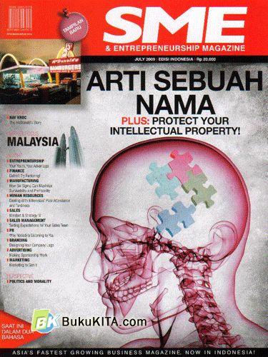 Cover Buku SME & Entrepreneurship Magazine - Juli 2009