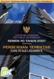 Cover Buku Undang-undang Republik Indonesia No. 40 Tahun 2007