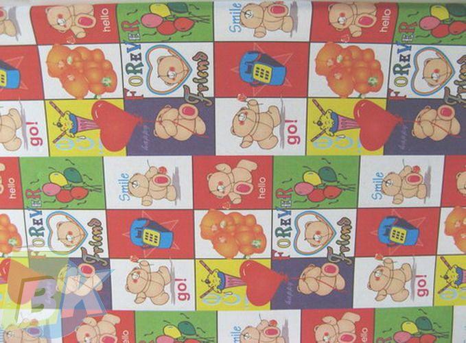 Cover Buku Kertas Kado : Teddy Bear Hati 1