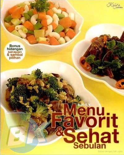 Cover Buku Menu Favorit dan Sehat Sebulan
