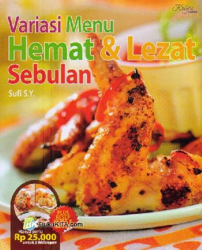Cover Buku Variasi Menu Hemat & Lezat Sebulan Food Lovers