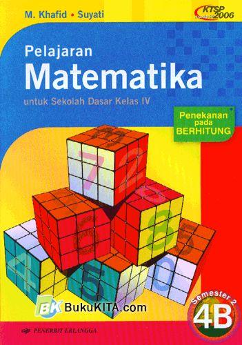 Cover Buku Pelajaran Matematika untuk SD kelas IV Semester 2 Jilid 4B 1