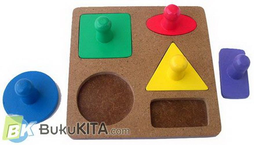 Cover Buku Mainan Anak : PUZZLE KNOB GEO BABY