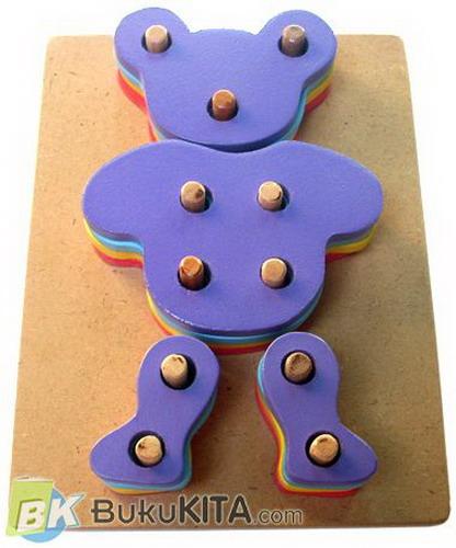 Cover Buku Mainan Anak : Stacking Bear