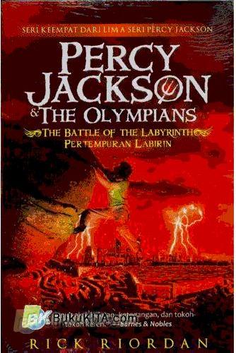 Cover Buku Percy Jackson & The Olympians 4 : The Battle Of The Labyrinth - Pertempuran Labirin