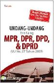 Cover Buku UU tentang MPR, DPR, DPD, & DPRD